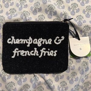 Kate Spade Beaded Pouch Champagne & French Fries Collab with Target